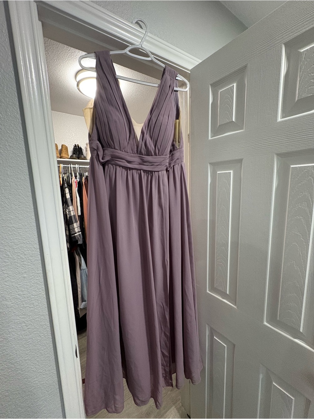 Revelry bridesmaid dress Wisteria